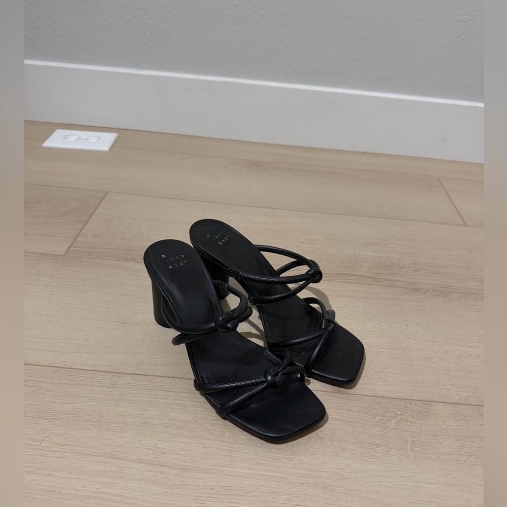 Elegant Black Strappy Sandals
